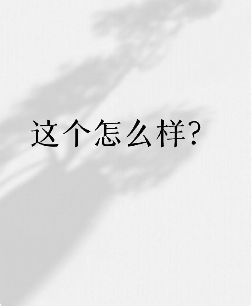 这个怎么样？