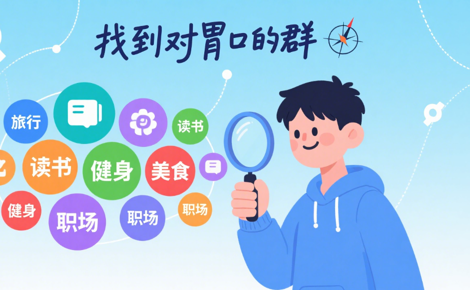 怎么才能找到对胃口的群