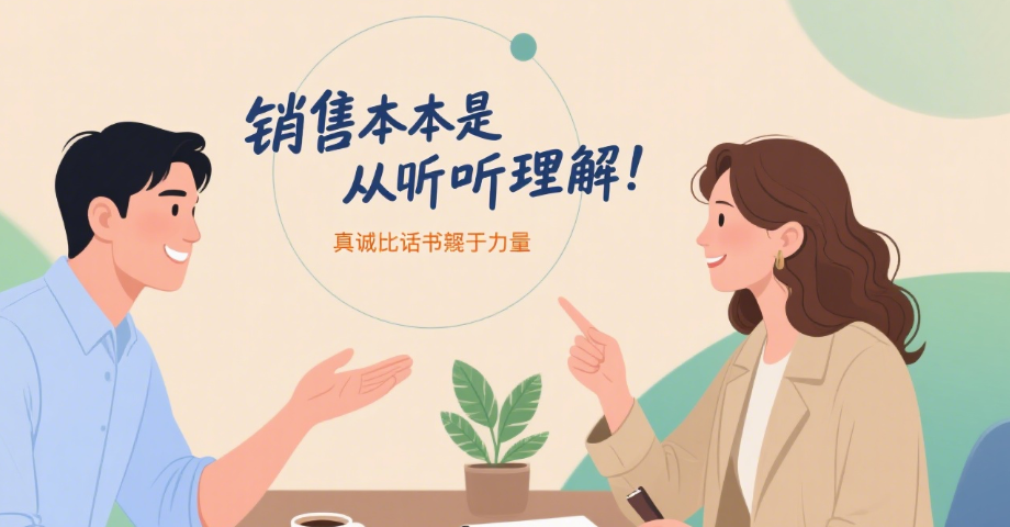 销售这事儿真不是靠背话术就能成的