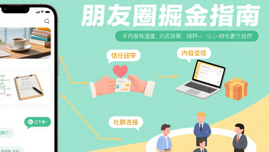 ​把朋友圈变成摇钱树的门道
