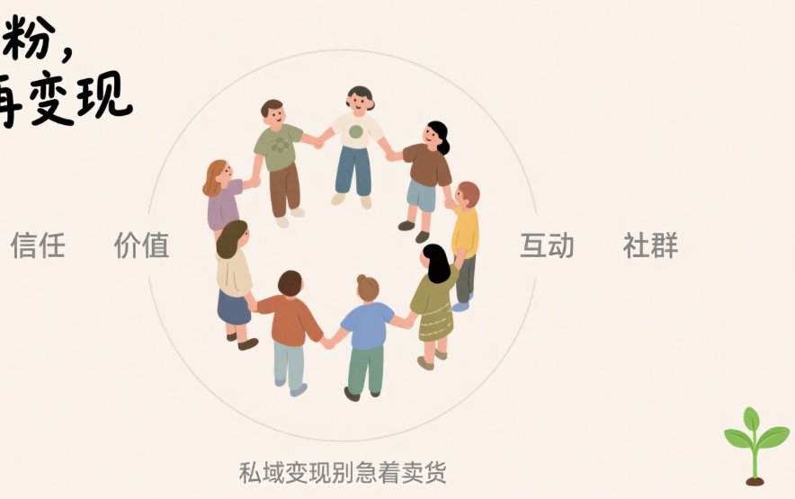 私域变现别急着卖货