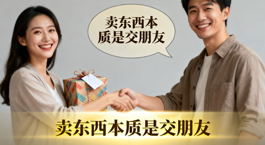 卖东西本质是交朋友